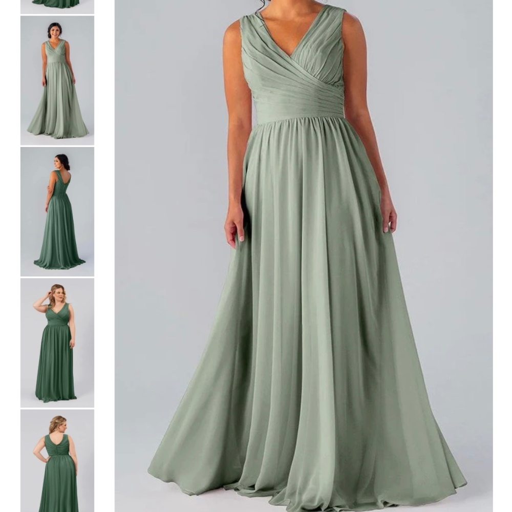 Kennedy blue bridesmaid dress (light sage)
